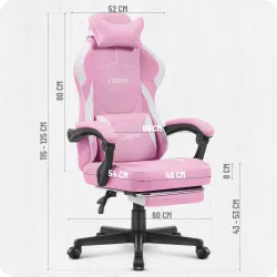 materiałowy obrotowy fotel